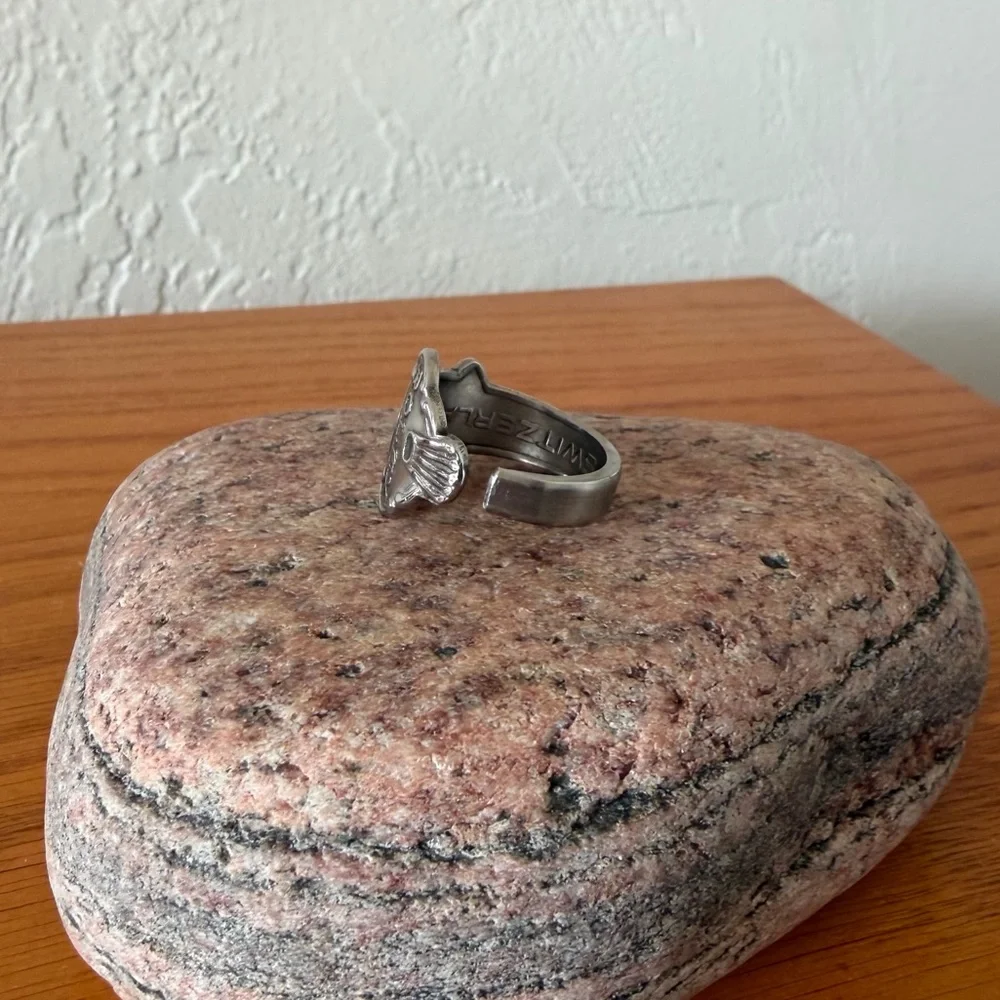 Stainless Steel Rolex Spoon Ring - Picture 3 of 4